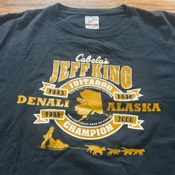 Vintage 2006 Jeff King Iditarod Champion Double-Sided Tee - Picture 2 of 5